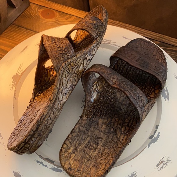 J-Slips Hawaiian Jesus Sandals Unisex XL Kona - Picture 3 of 4